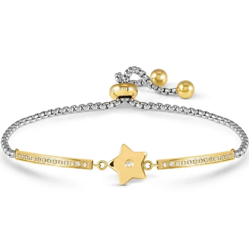 Nomination cirkónia köves csillag bicolor karkötő - 028018/023