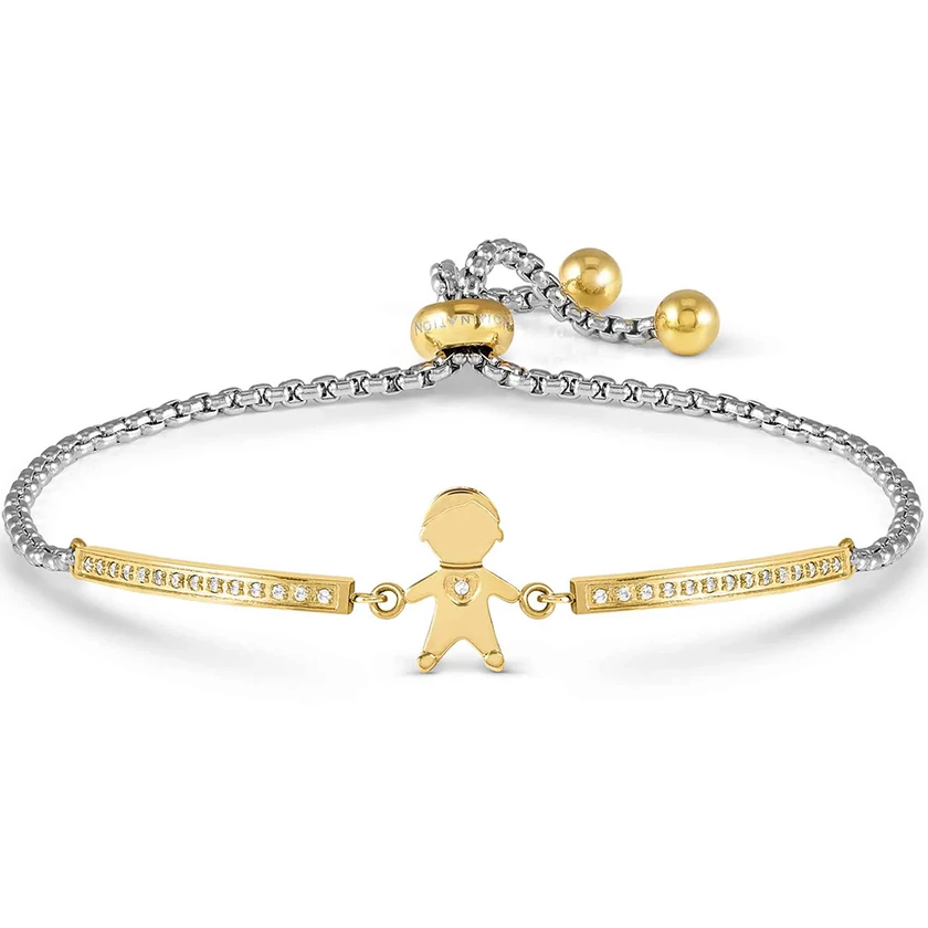 Nomination Milleluci bicolor kisfiú motívumos karkötő - 028018/027