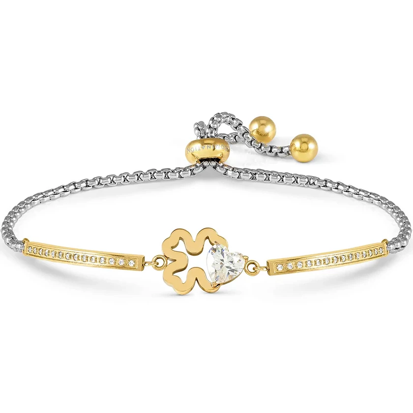 Nomination Milleluci bicolor négylevelű lóhere karkötő - 028021/006