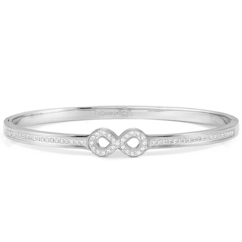 Nomination Pretty Bangles nemesacél cirkónia köves végtelen jel női karperec - 029501/065