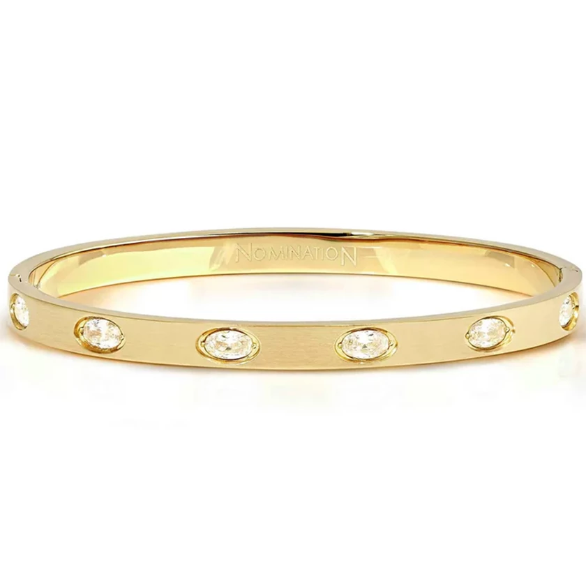 Nomination Pretty Bangles arany karperec ovális cirkónia kövekkel - 029526/020