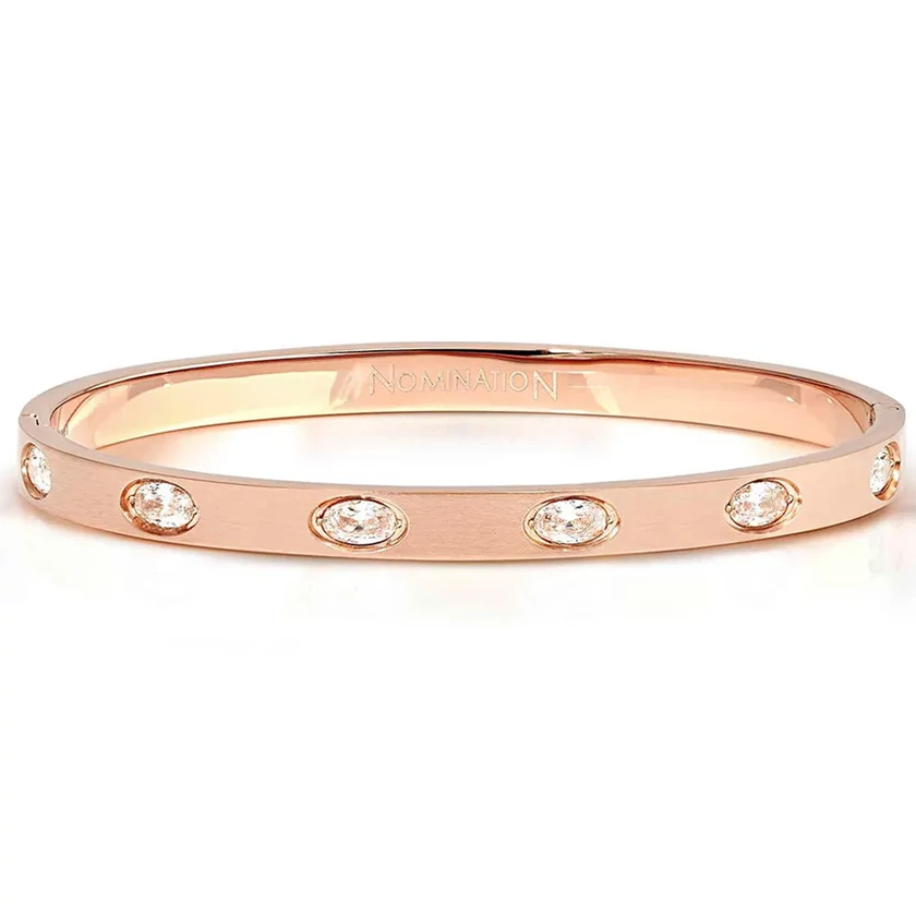Nomination Pretty Bangles rozé arany karperec ovális cirkónia kövekkel - 029526/043