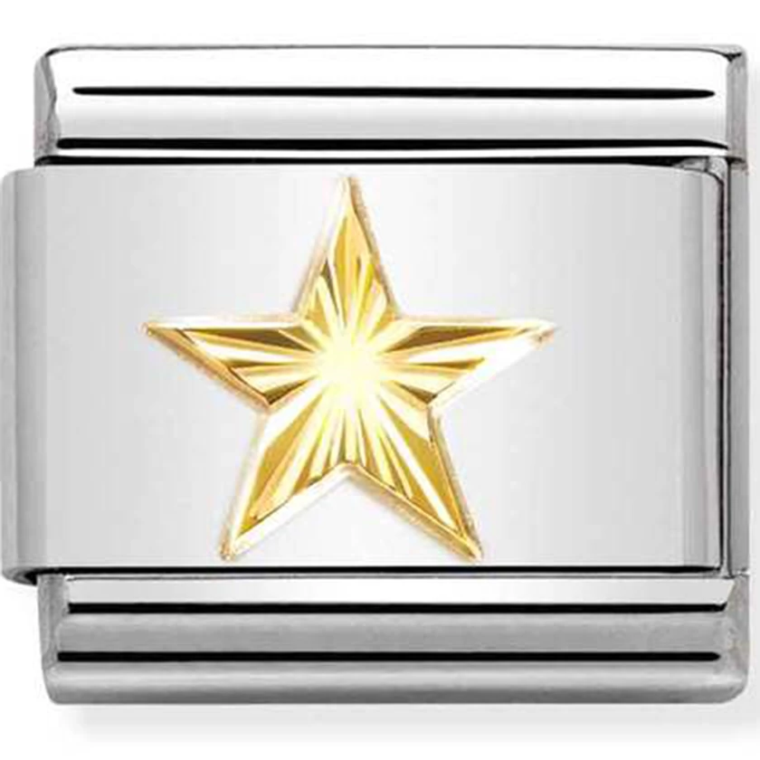 Nomination arany napfény csillag charm - 030149/55