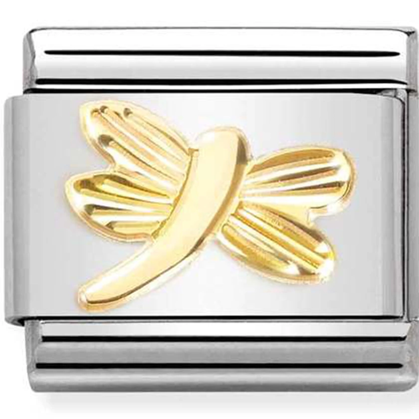 Nomination arany szitakötő charm - 030149/56