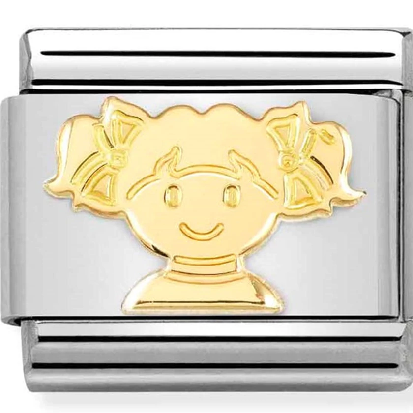 Nomination arany kislány charm - 030162/73