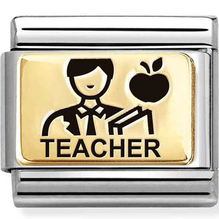 Nomination arany "TEACHER" charm - 030166/51