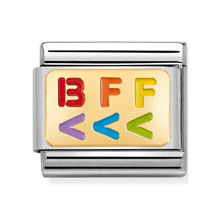 Nomination szivárványos BFF charm - 030263/16