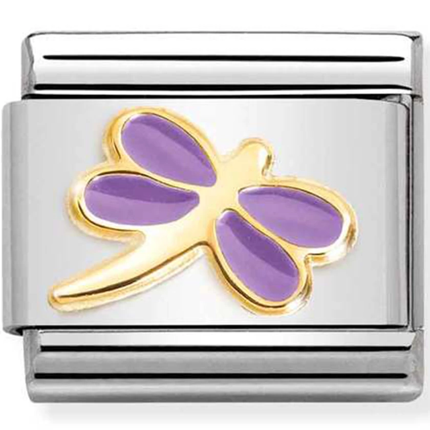 Nomination lila szitakötő charm - 030285/55