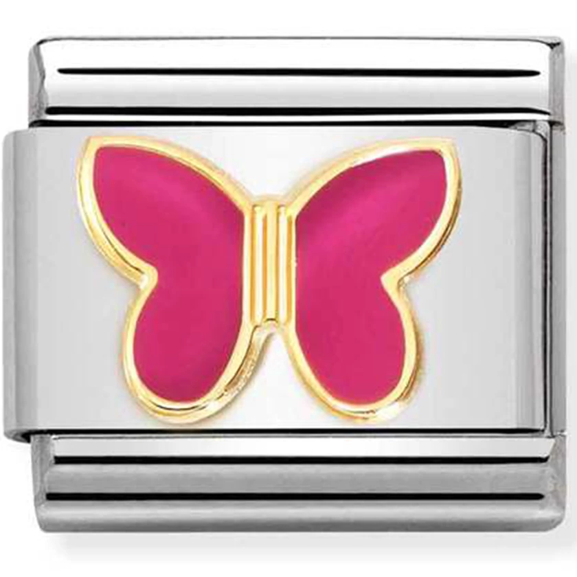 Nomination pink pillangó charm - 030285/62