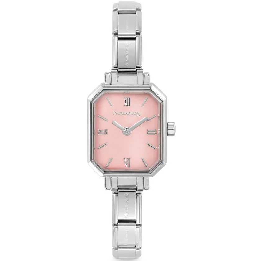 Nomination rózsaszín számlapos szögletes női óra - 076037/033 - Paris