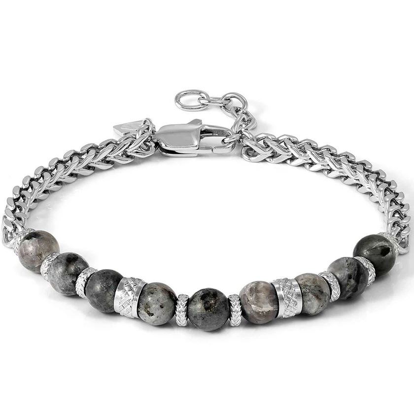 Nomination Manvision szürke jáspis férfi karkötő - 133017/081