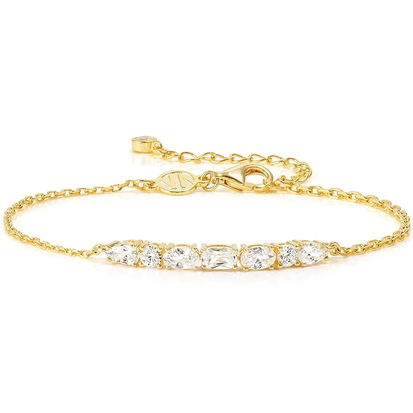 Nomination cirkónia köves aranyozott női karkötő - 149852/020