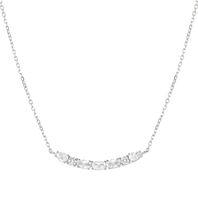 Nomination Colour Wave ezüst nyaklánc cirkónia kövekkel - 149857/031