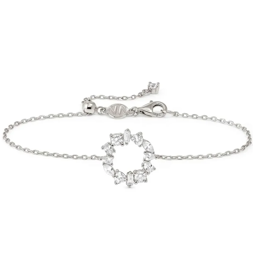 Nomination ezüst cirkónia kör karkötő - 149881/031