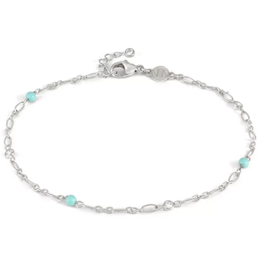 Nomination ezüst bokalánc türkiz gyöngyökkel - 241000/003
