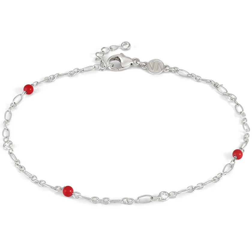 Nomination ezüst bokalánc korall gyöngyökkel - 241000/005