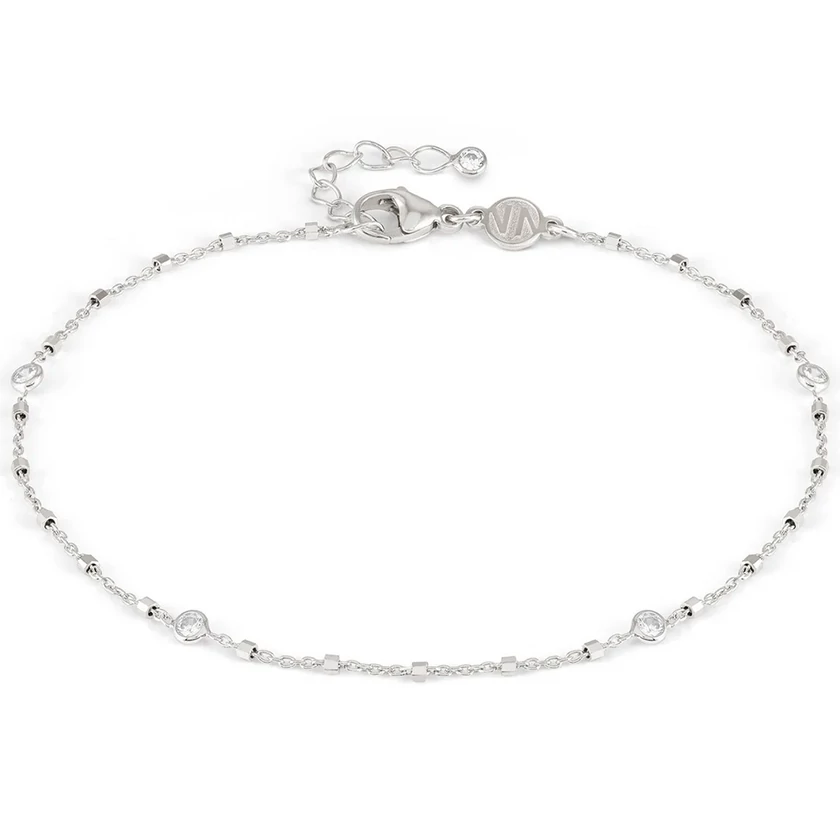 Nomination Anklets ezüst bokalánc cirkónia kövekkel - 241001/062