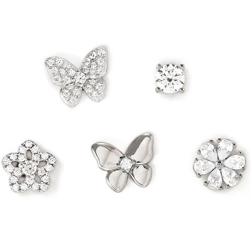 Nomination Sweetmadame 5 részes cirkónia köves ezüst fülbevaló szett - 242014/050