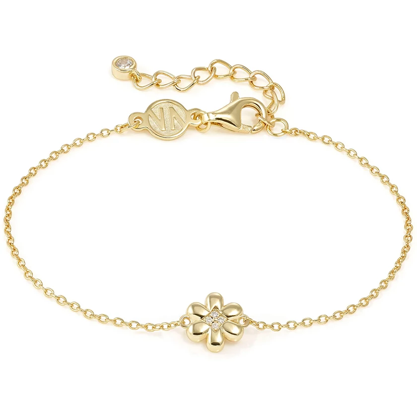 Nomination cirkónia virág aranyozott női karkötő - 242300/012
