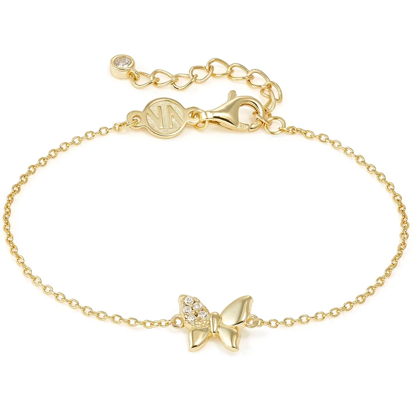 Nomination cirkónia pillangó aranyozott női karkötő - 242300/042