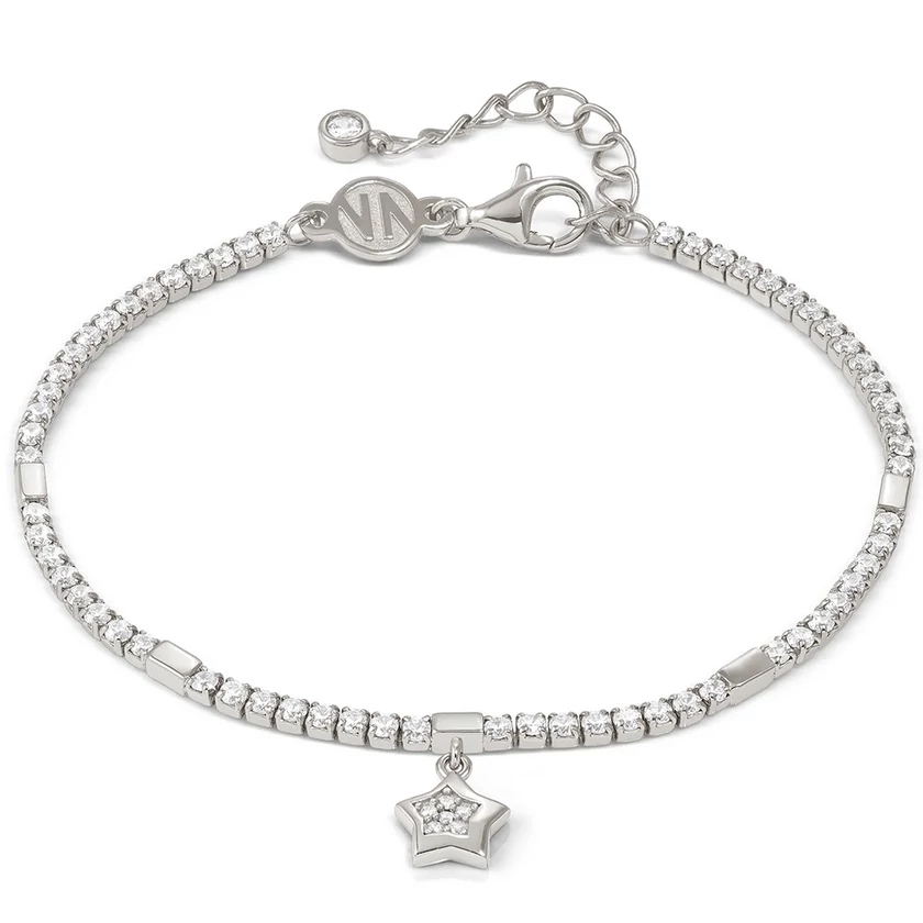 Nomination cirkónia köves ezüst női karkötő csillag függővel - 242302/007