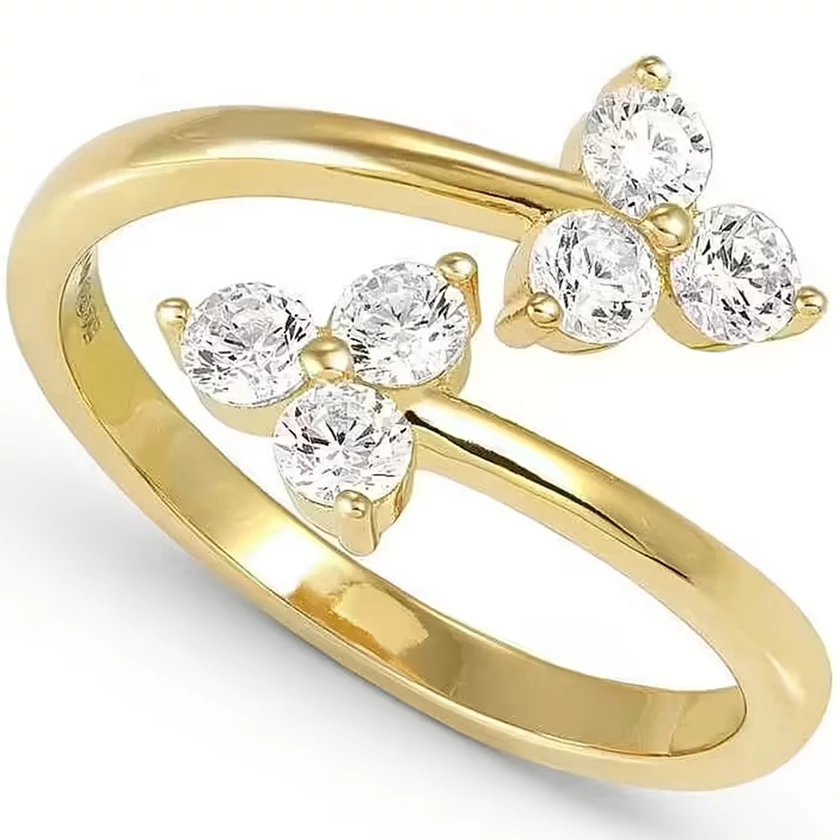 Nomination tripla köves állítható aranyozott gyűrű - 242500/012/006