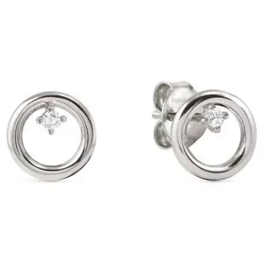 Nomination cirkónia köves ezüst kör fülbevaló - 242603/043