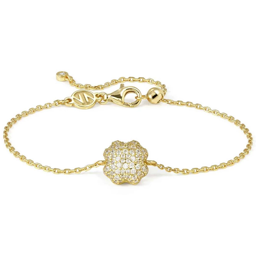 Nomination aranyozott domború négylevelű lóhere karkötő - 242701/003