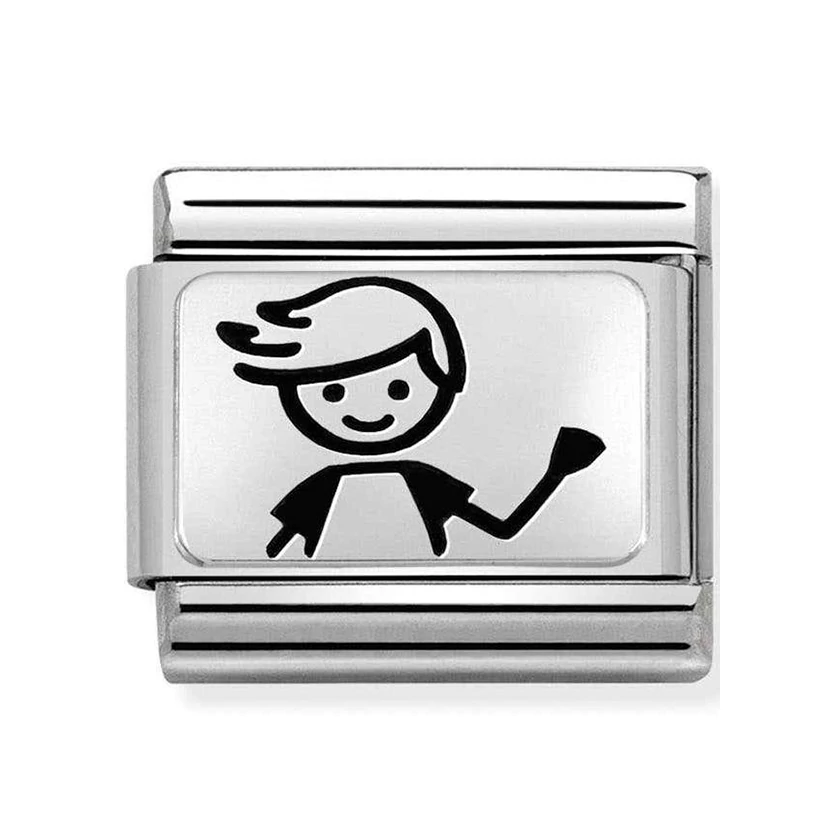 Nomination fiú szimbólum charm - 330109/48
