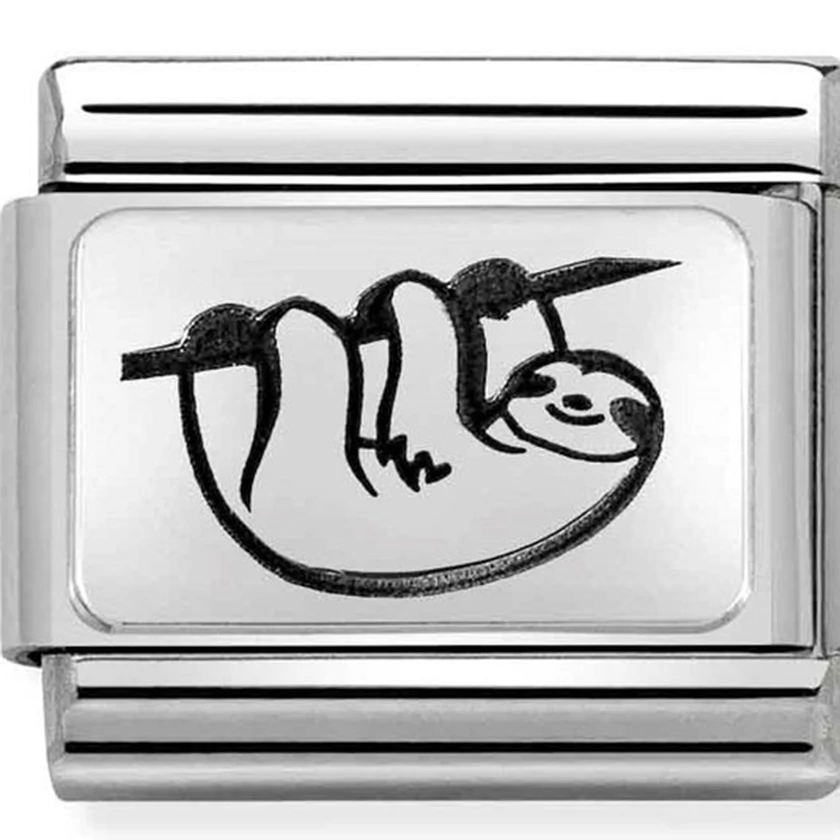 Nomination ezüst lajhár charm - 330111/34