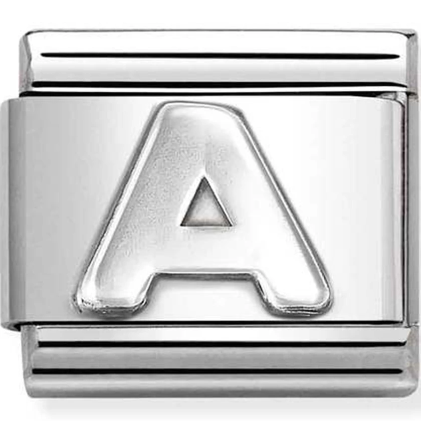 Nomination ezüst "A" charm - 330113/01