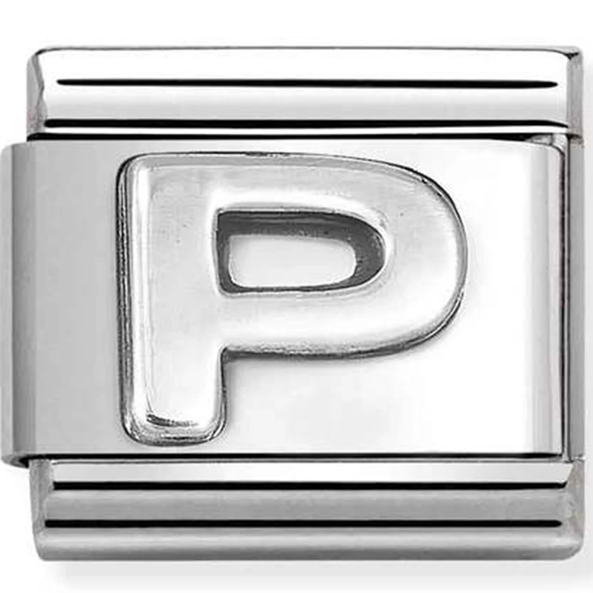 Nomination ezüst "P" charm - 330113/16