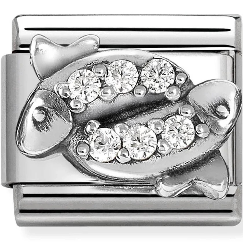Nomination Halak csillagjegy ezüst charm  - 330326/12