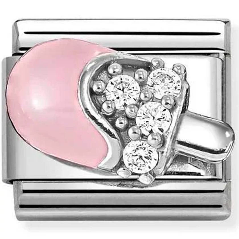 Nomination rózsaszín jégkrém charm - 330328/20