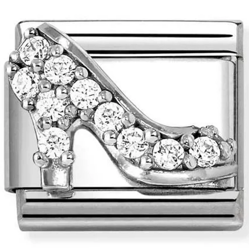 Nomination cirkónia köves magassarkú charm - 330328/23