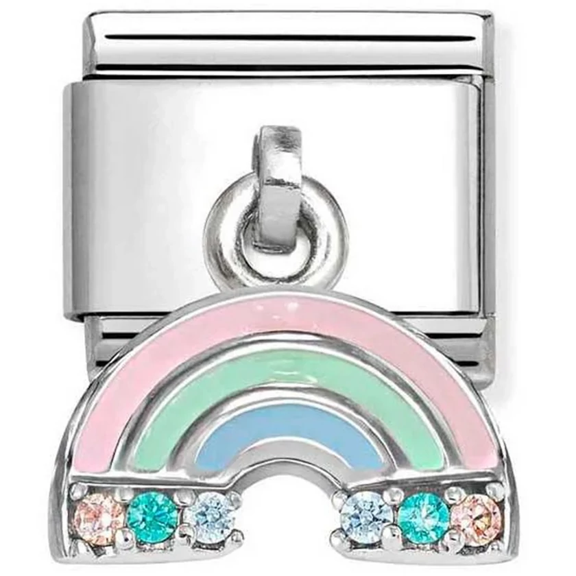 Nomination szivárvány függő charm - 331815/17