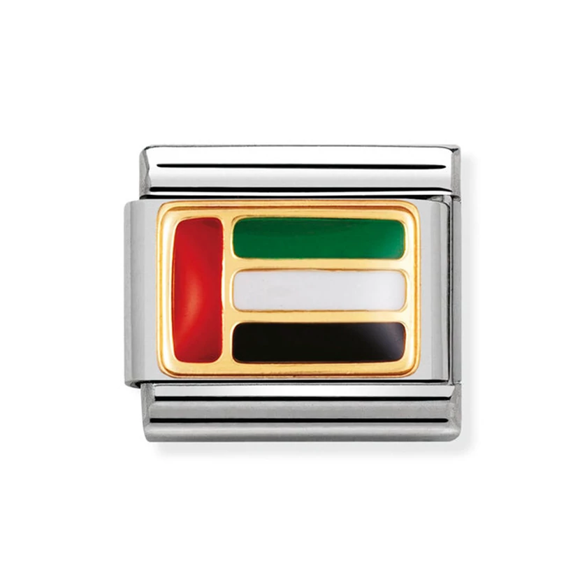 Nomination arany arab zászló charm - 030236/15