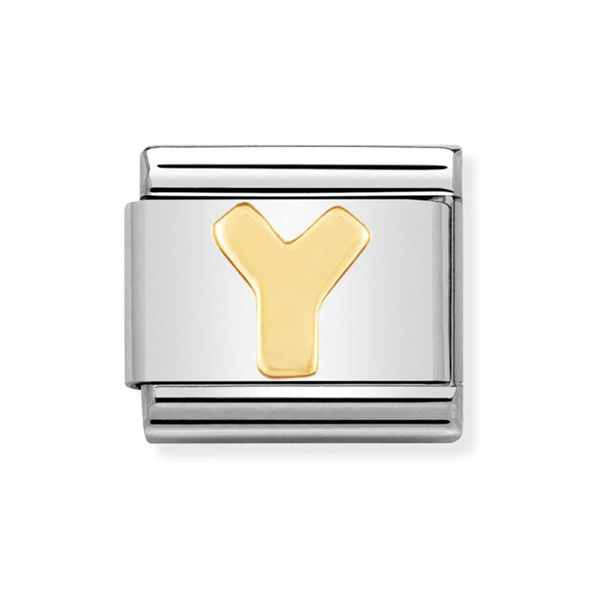 Nomination arany "Y" betű charm - 030101/25