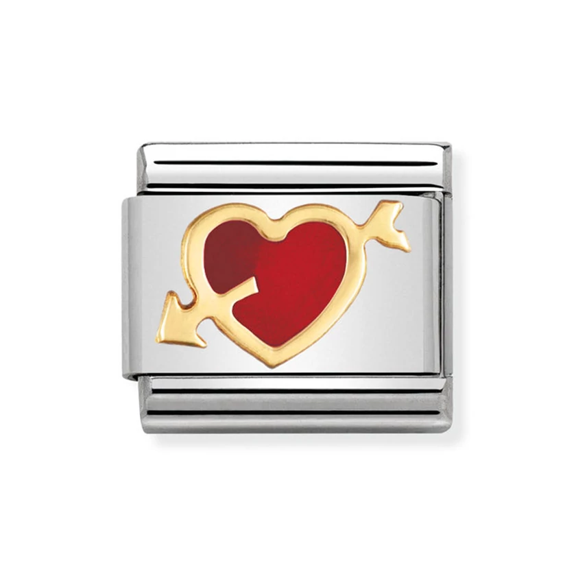 Nomination szív charm - 030207/12