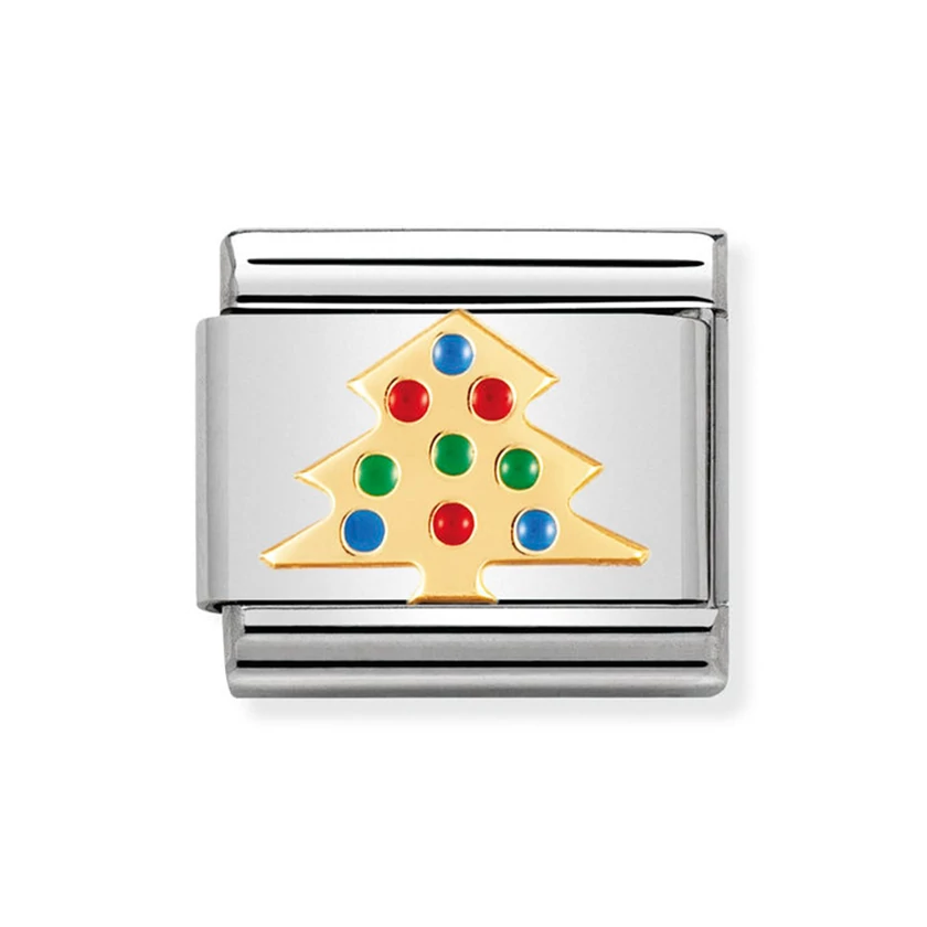 Nomination arany karácsonyfa charm - 030225/03