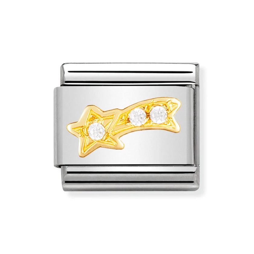 Nomination arany hullócsillag charm - 030308/25