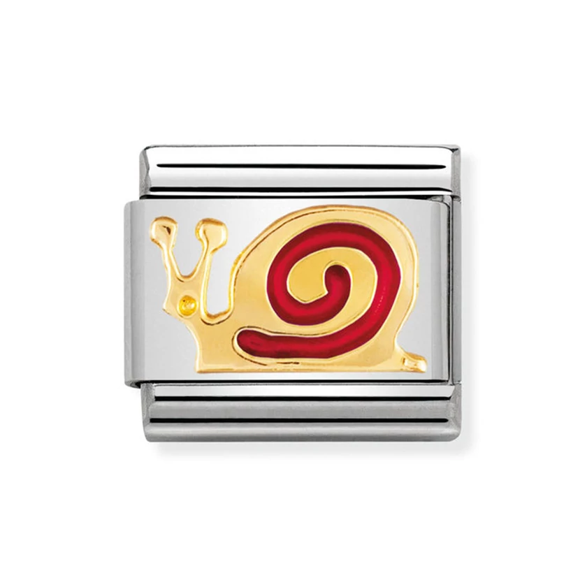Nomination piros csiga charm - 030212/10