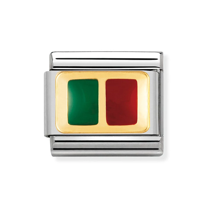 Nomination arany portugál zászló charm - 030234/17