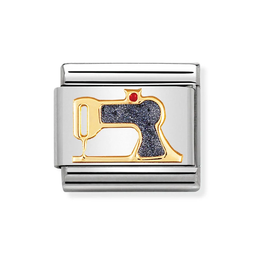 Nomination arany varrógép charm - 030208/43