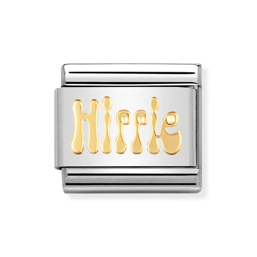 Nomination arany 'Hippie' charm - 030148/02