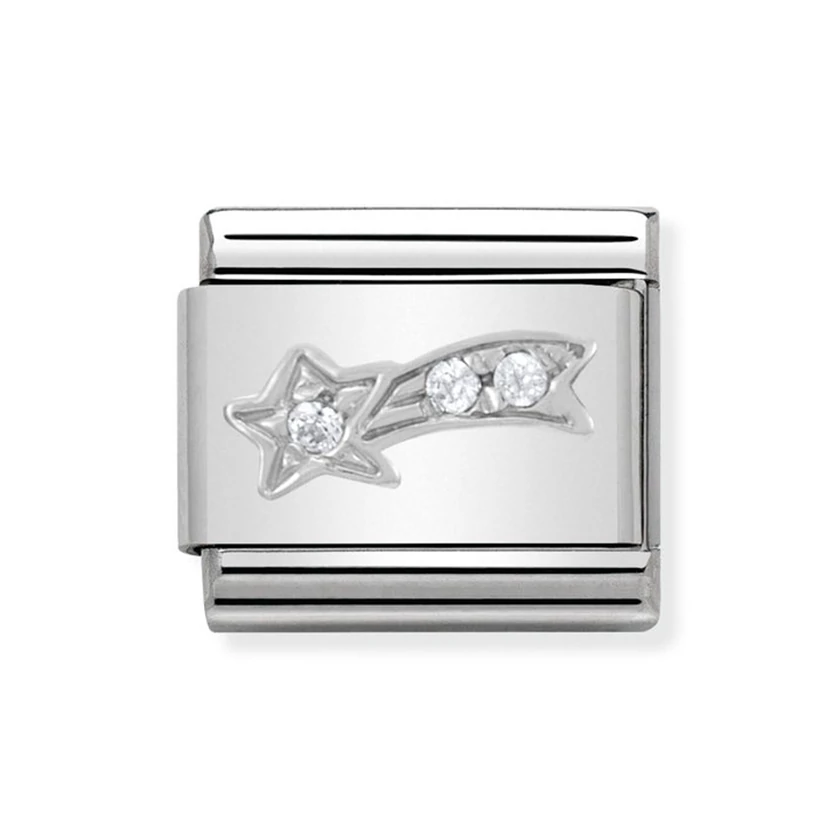 Nomination ezüst hullócsillag charm - 330313/01