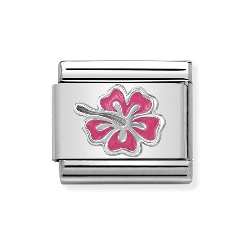 Nomination rózsaszín hibiszkusz charm - 330202/24