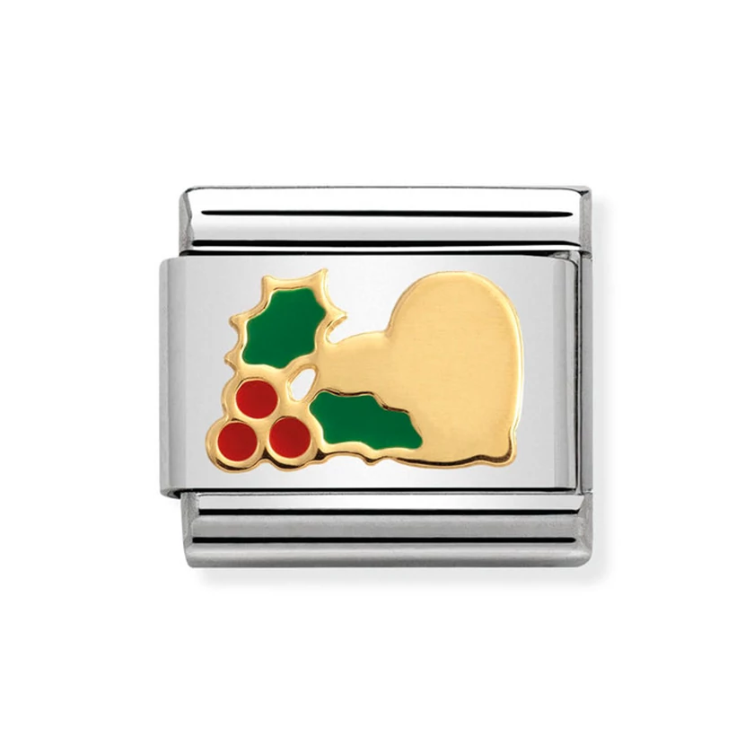 Nomination arany szív charm - 030225/23
