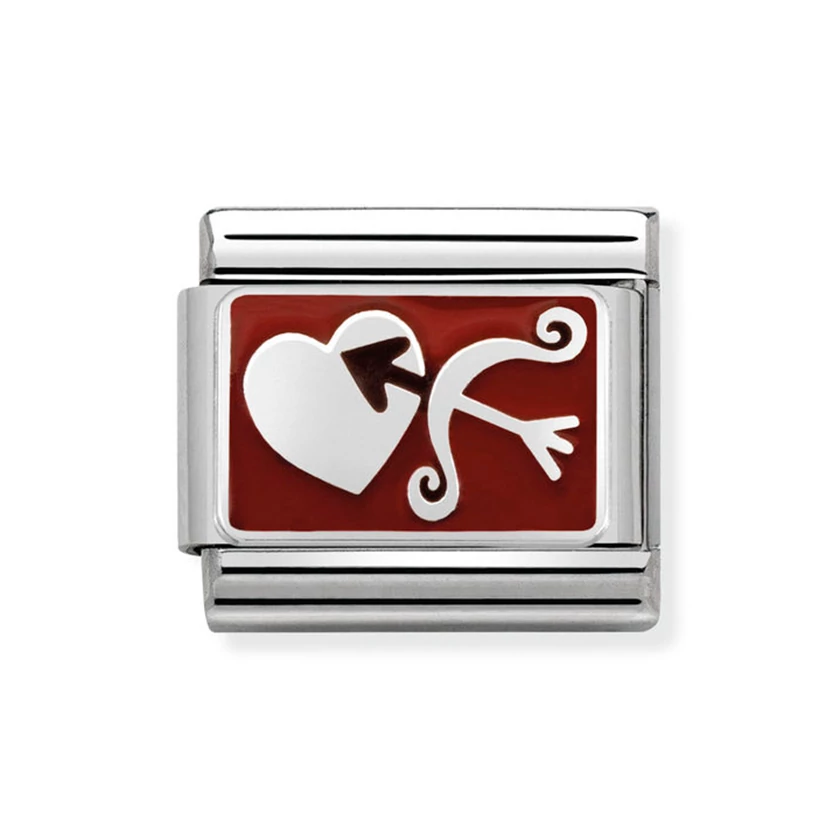 Nomination ezüst szív charm - 330208/05