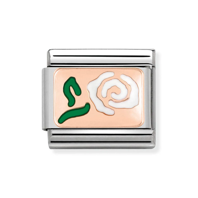 Nomination rozé arany rózsa charm - 430201/09